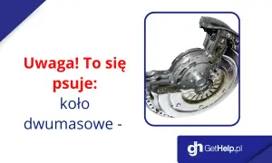 Przekrój koła dwumasowego w samochodzie.