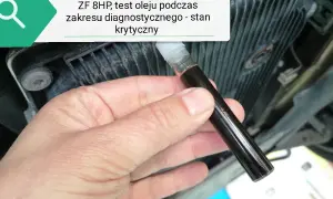 Jak sprawdzić poziom oleju w automatycznej skrzyni biegów bez bagnetu? Test oleju ZF 8HP, stan krytyczny.