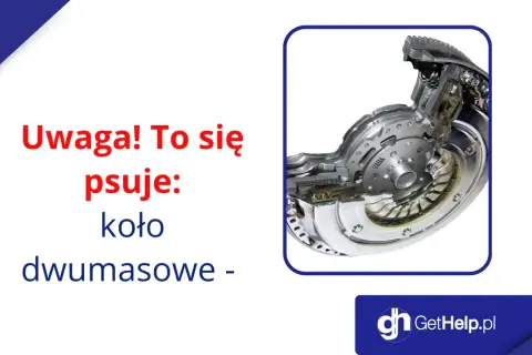 Przekrój koła dwumasowego w samochodzie.