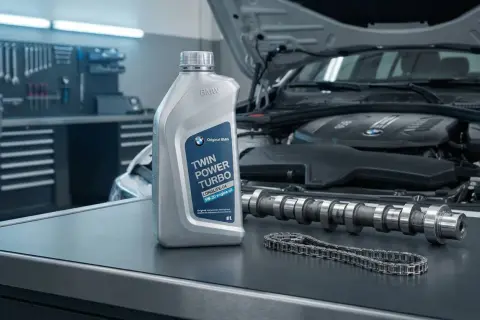 Oryginalny olej BMW Twin Power Turbo 5W-30. Idealny wybór, jaki olej do BMW, by zapewnić płynną pracę silnika.