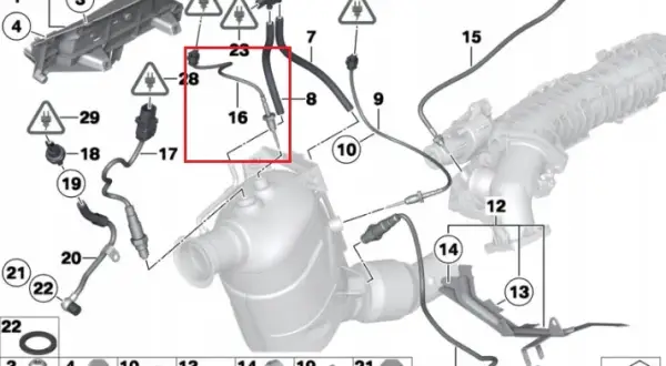 Gdzie jest czujnik temperatury silnika BMW E90 i jak go znaleźć?