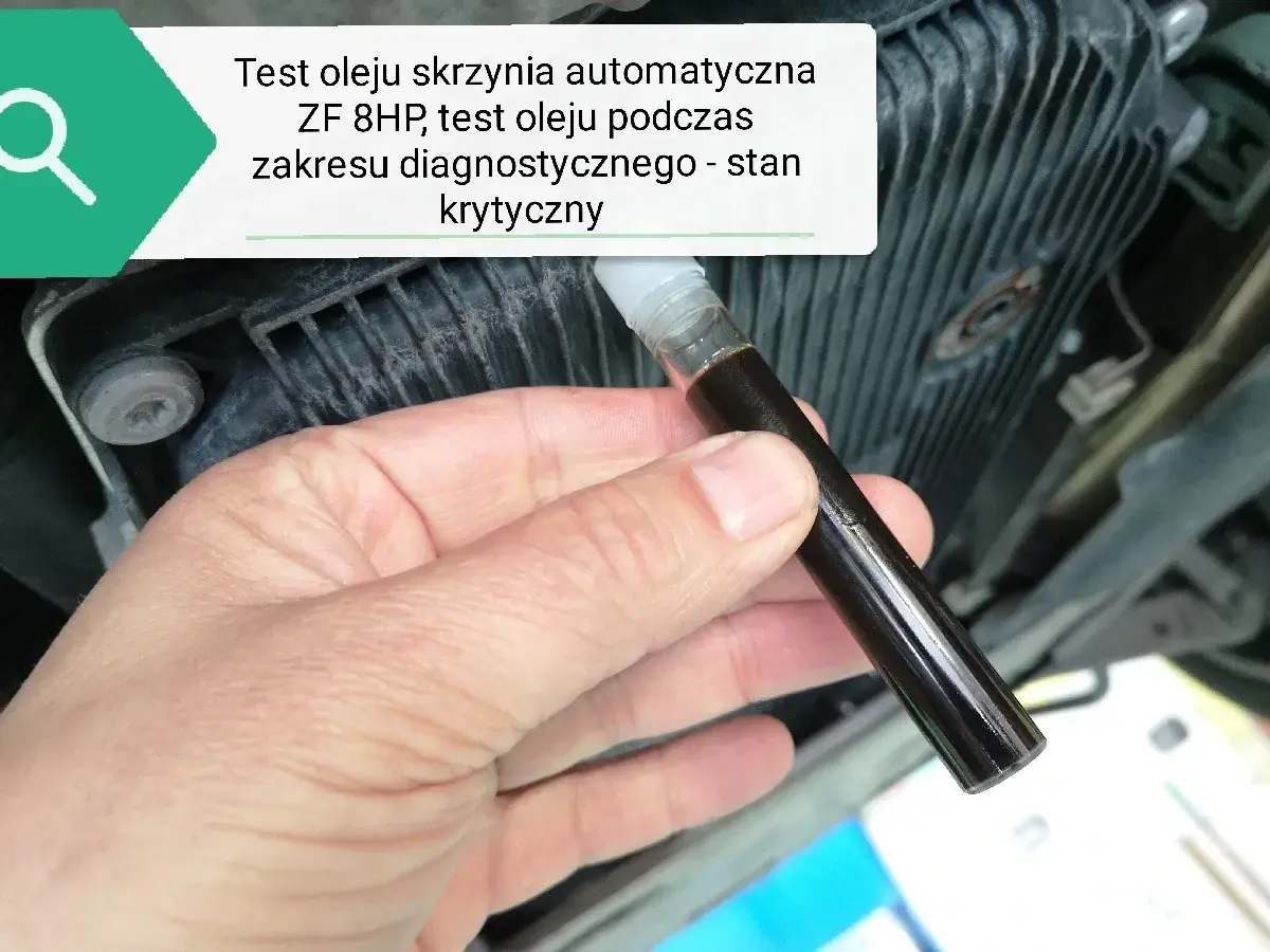 Jak sprawdzić poziom oleju w automatycznej skrzyni biegów bez bagnetu? Test oleju ZF 8HP, stan krytyczny.