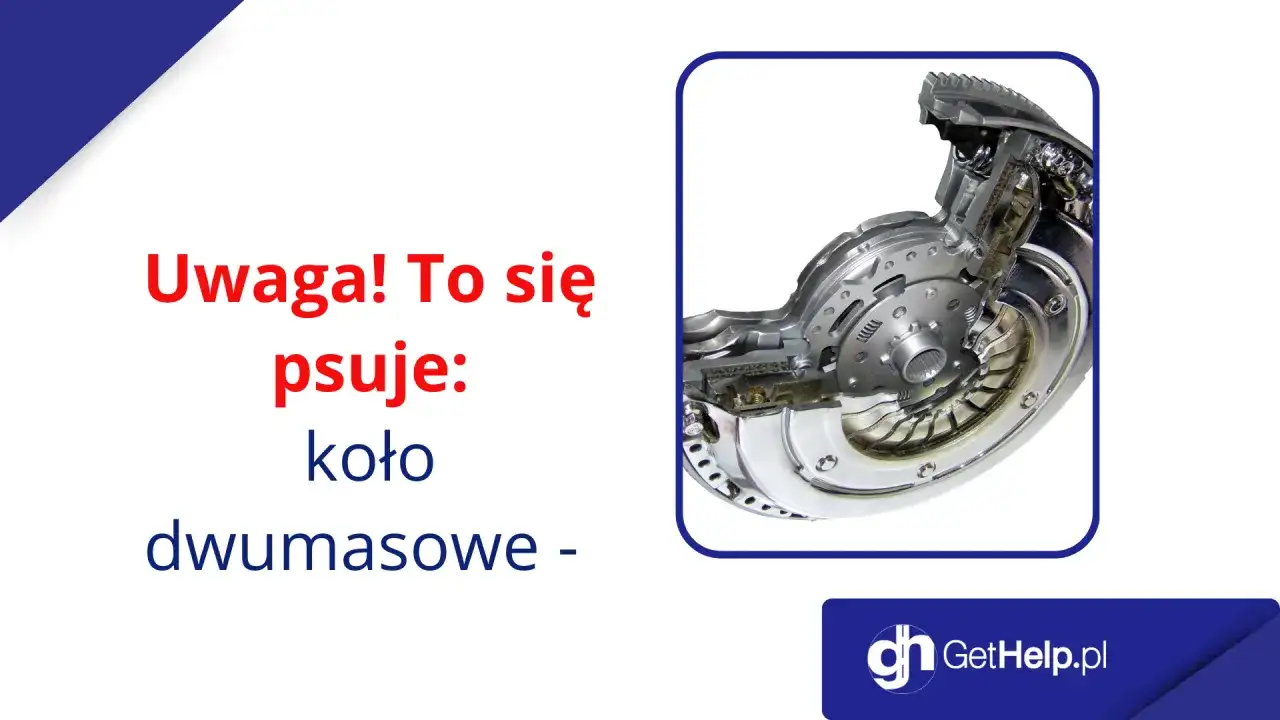 Przekrój koła dwumasowego w samochodzie.