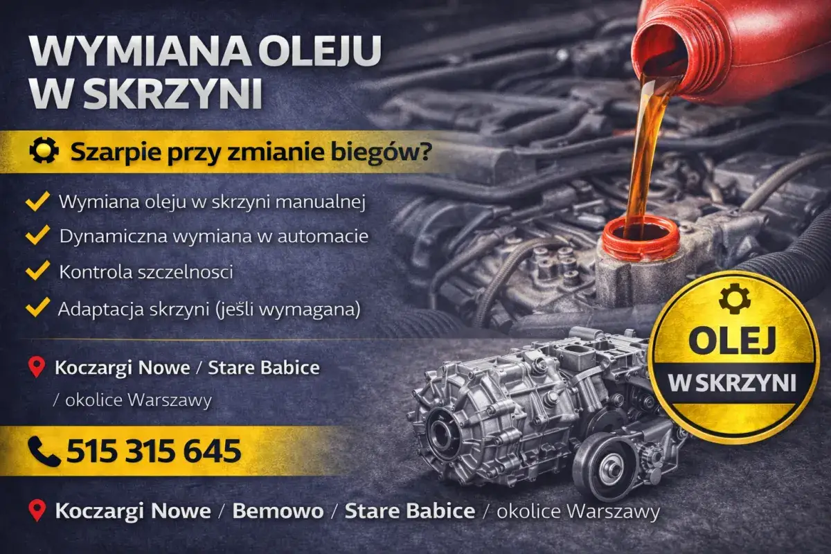 Czy olej przekładniowy w skrzyni biegów wymienia się dożywotnio? Wymiana oleju w skrzyni manualnej i automatycznej, kontrola szczelności. Kontakt: 515 315 645.