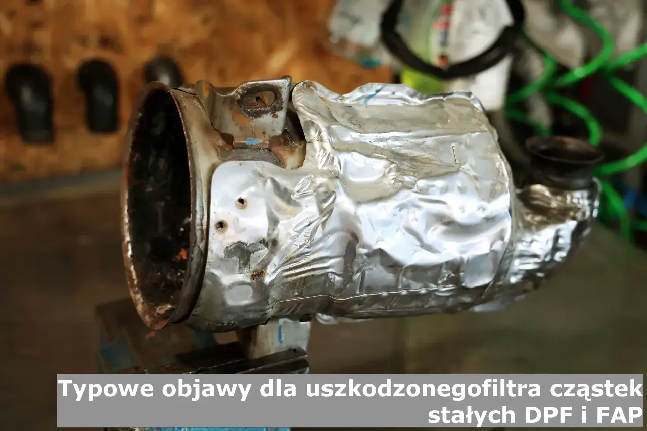 Zniszczony filtr DPF, który nie chce się wypalać. Typowe objawy uszkodzonego filtra cząstek stałych.